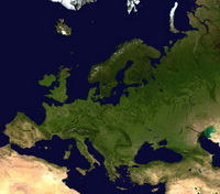 Европа (вид со спутника)