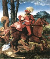 Картина “Рыцарь, девушка и Смерть“ Ханса Грина Бальдуни