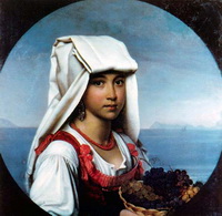 Неаполитанская девочка с плодами (О.А. Кипренский)