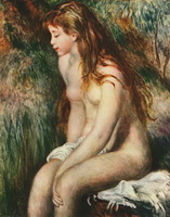 Купальщица (О. Ренуар, 1893 г.)