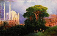 Вид Константинополя (И.К. Айвазовский, 1851 г.)