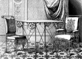 Металлическая мебель (Вена, 1875 г.)