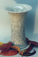 Керамическая ваза с кракле