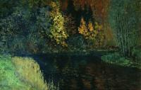 Лесная река. Осень на реке Истра. 1885-1886