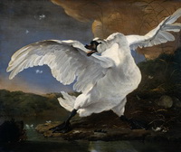 Испуганный лебедь (Ян Асселин, 1860 г.)